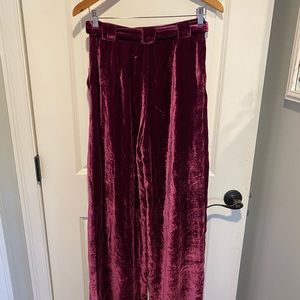 Roberto Collina Velvet Magenta pants size SM